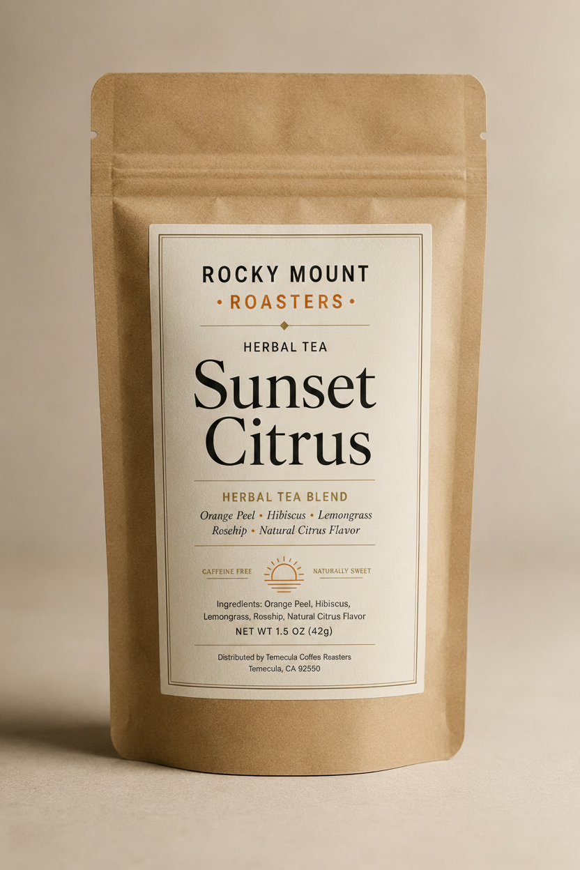 Sunset Citrus kraft pouch